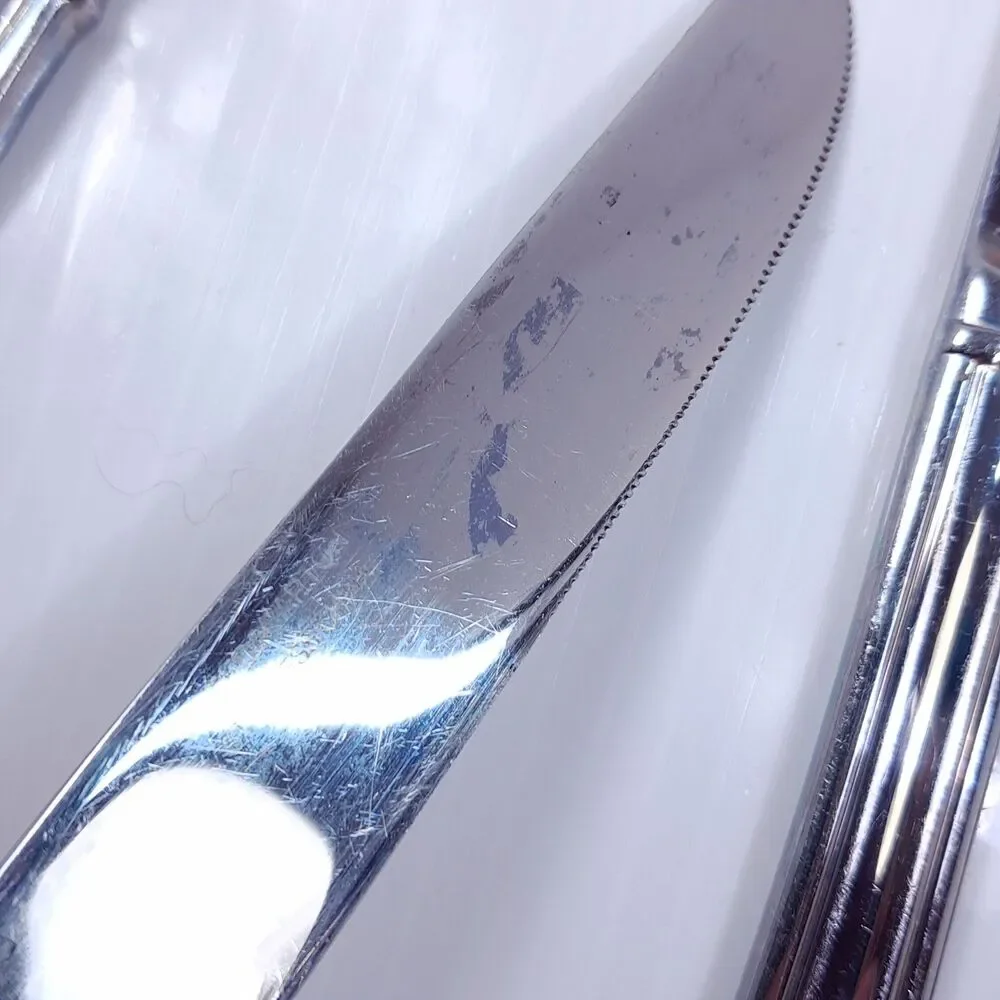 Reed & Barton Brookshire Solid butter knife SET 4 silverware stainless steel